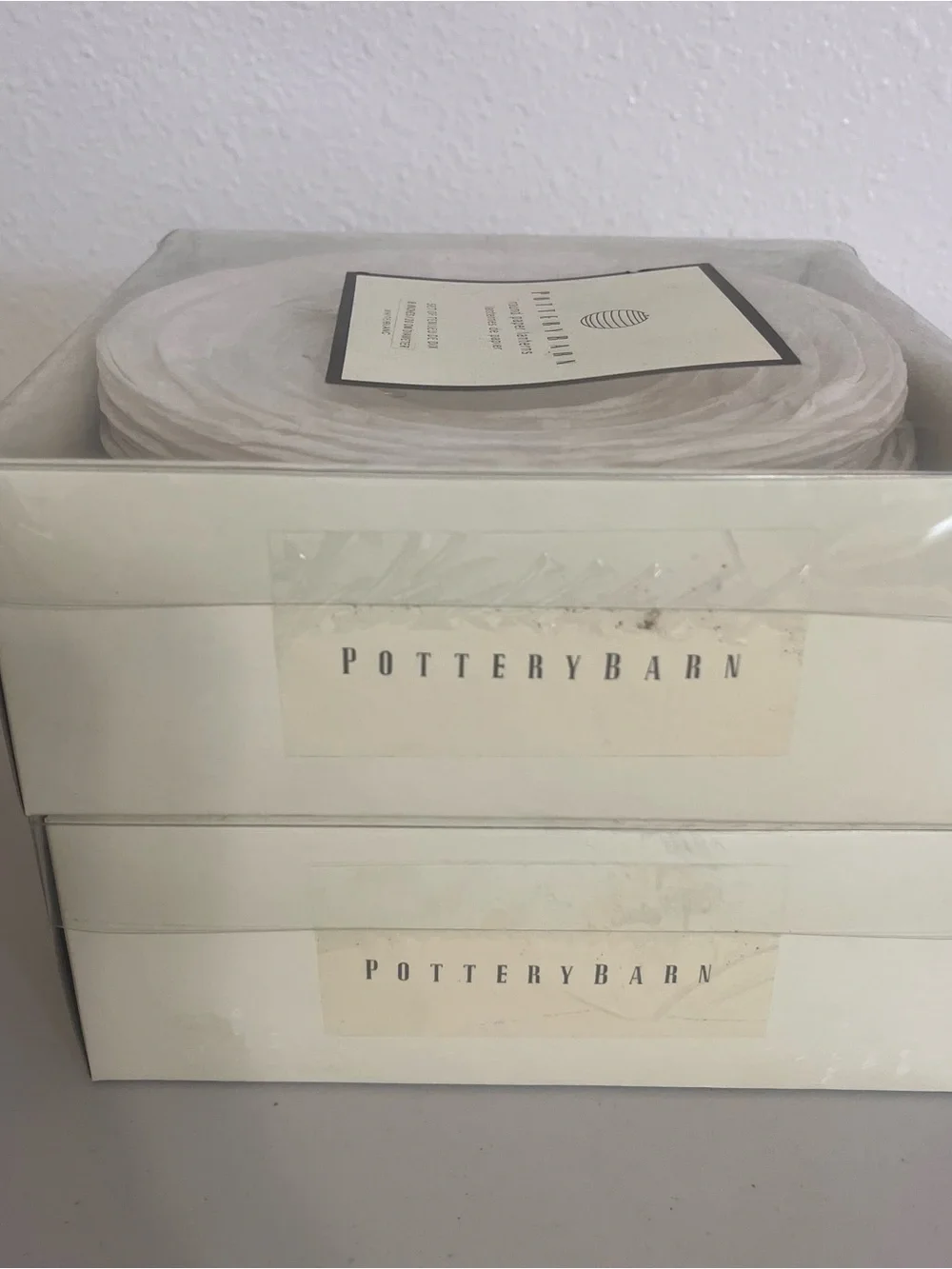 Pottery Barn White Round Paper Lanterns - 2 Boxed Set 10 each